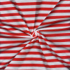 Miniatura de foto de Punto camiseta rayas rojo- blanco
