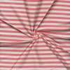 Miniatura de foto de Punto camiseta rayas coral-blanco