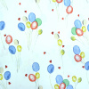 Miniatura de foto de Loneta blanca estampada globos de colores