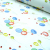 Miniatura de foto de Loneta blanca estampada globos de colores