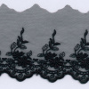 Miniatura de foto de Encaje bordado algodón orgánico 65mm negro