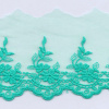 Miniatura de foto de Encaje bordado algodón orgánico 65mm verde agua