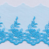 Miniatura de foto de Encaje bordado algodón orgánico 65mm turquesa