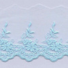 Miniatura de foto de Encaje bordado algodón orgánico 65mm celeste