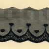 Miniatura de foto de Encaje bordado algodón orgánico 45mm negro