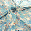 Miniatura de foto de Punto camiseta Algodón orgánico celeste cacatuas blancas
