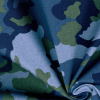 Miniatura de foto de Sarga estampado mimetizaje azul-verde