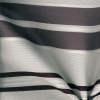 Miniatura de foto de Jaquard franjas grises, rayas negras y blancas