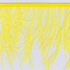 Miniatura de foto de Fleco plumas avestruz amarillo 17cm