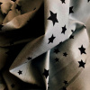 Miniatura de foto de Punto camiseta Algodón orgánico gris estrellas negras