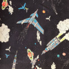 Miniatura de foto de Punto camiseta Algodón orgánico negro naves espaciales