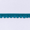 Miniatura de foto de Fruncido ondulina con ribete esmeralda 15mm