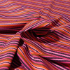 Miniatura de foto de Lycra estampada zigzag rojo rosa y morado