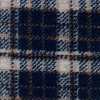 Miniatura de foto de Punto bucle grueso cuadros escoceses marino, gris, marrón