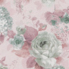 Miniatura de foto de Viyela estampado flores fondo rosa empolvado