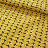 Miniatura de foto de Popelin patchwork estampado digital pájaros fondo amarillo