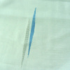Miniatura de foto de Visillo crudo jacquard motivo onda azul-gris