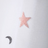 Miniatura de foto de Visillo voile blanco luna y estrellas bordadas 140x260