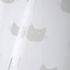 Miniatura de foto de Visillo voile blanco cara gato gris 140x260
