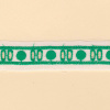 Miniatura de foto de Entredós pasacintas batista blanco y verde 25mm