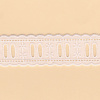 Miniatura de foto de Entredós pasacintas batista blanco estrellas 32mm