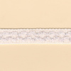 Miniatura de foto de Galón ochos chenilla y lúrex, blanco, plata 20mm