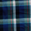 Miniatura de foto de Viyela cuadro escocés azul, gris, blanco, rojo