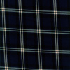 Miniatura de foto de Viyela cuadro escocés marino, negro, crudo