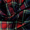 Miniatura de foto de Cuadro escocés rojo, verde, ocre, blanco