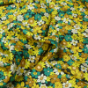 Miniatura de foto de Gasa estampada flor mini amarillo, verde, crudo, negro
