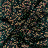 Miniatura de foto de Gasa estampada flor mini negro, ocre, naranja