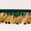 Miniatura de foto de Fleco plumas natural amarillo