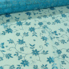 Miniatura de foto de Tul flor glitter azul turquesa