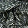 Miniatura de foto de Bucle de lana cuadros gris, azul petroleo, negro