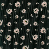 Miniatura de foto de Crep negro estampado lunares y flores crudo, rosa nude