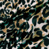 Miniatura de foto de Satén ligero estampado leopardo beige, negro