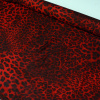 Miniatura de foto de Satén estampado leopardo rojo y negro