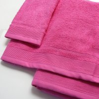 Miniatura de foto de Juego 3 toallas 450gr rosa