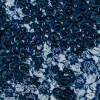 Miniatura de foto de Tul bordado lentejuelas y cordone azul marino
