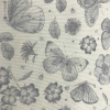 Miniatura de foto de Piqué canutillo blanco estampado mariposas y flores