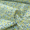 Miniatura de foto de Loneta estampado manchas azul, amarillo, negro, gris