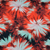 Miniatura de foto de Raso mikado estampado digital flor grande rojo-granate