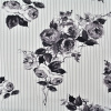 Miniatura de foto de Mikado est.digital blanco rayas y flores gris