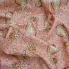 Miniatura de foto de Popelín fondo salmon cachemir amarillo