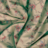 Miniatura de foto de Patchwork fondo beige ramas florales multicolor