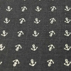 Miniatura de foto de Popelín estampado anclas gris