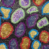 Miniatura de foto de Tul bordado lentejuelas multicolor