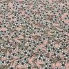 Miniatura de foto de Viyela estampado digital flor pequeña fondo rosa salmon