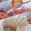 Miniatura de foto de Mantel resinado estampado digital motivos de mar