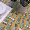 Miniatura de foto de Mantel resinado amarillo con cactus